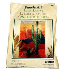 Wonder Art Caron Desert Sun 27 x 40 Latch Hook Kit #4450 Western Southwest